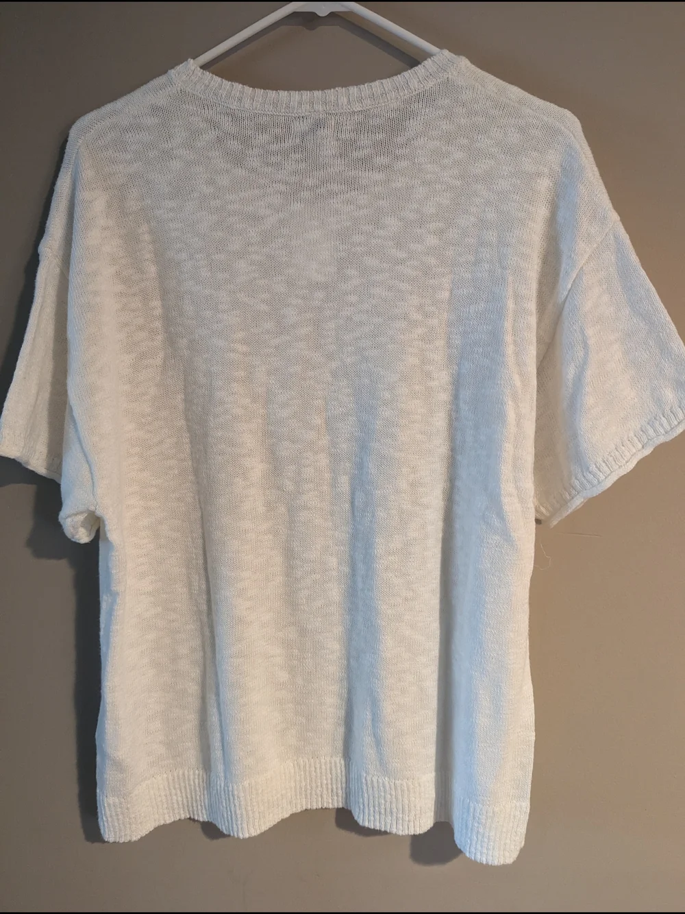 NWT-J. Crew Women's Short-Sleeve Sweater in Cream